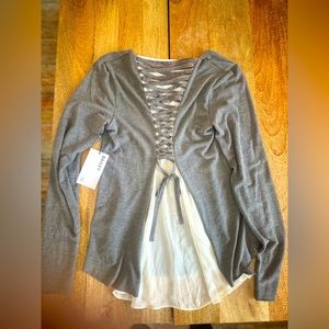 Bailey 44 long sleeved womens top L NWT